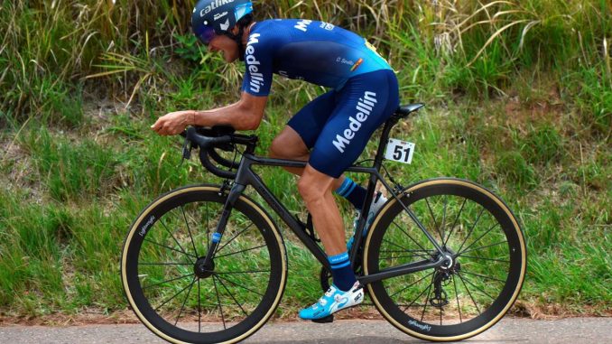 El ciclista español Oscar Sevilla, del equipo Team Medellín, en una fotografía de archivo. EFE/ Ernesto Guzman Jr Óscar Sevilla