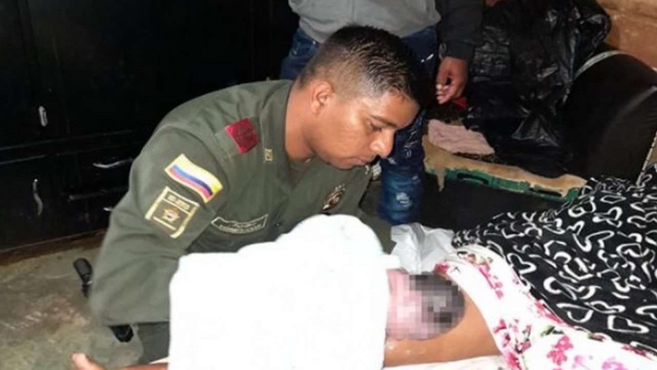 Patrullero atendió parto en una vivienda en el nororiente Medellín