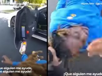 Policía sacó 'arrastrado' a un hombre "parapléjico" de un carro 1 policia hobre carro arrastrado calle