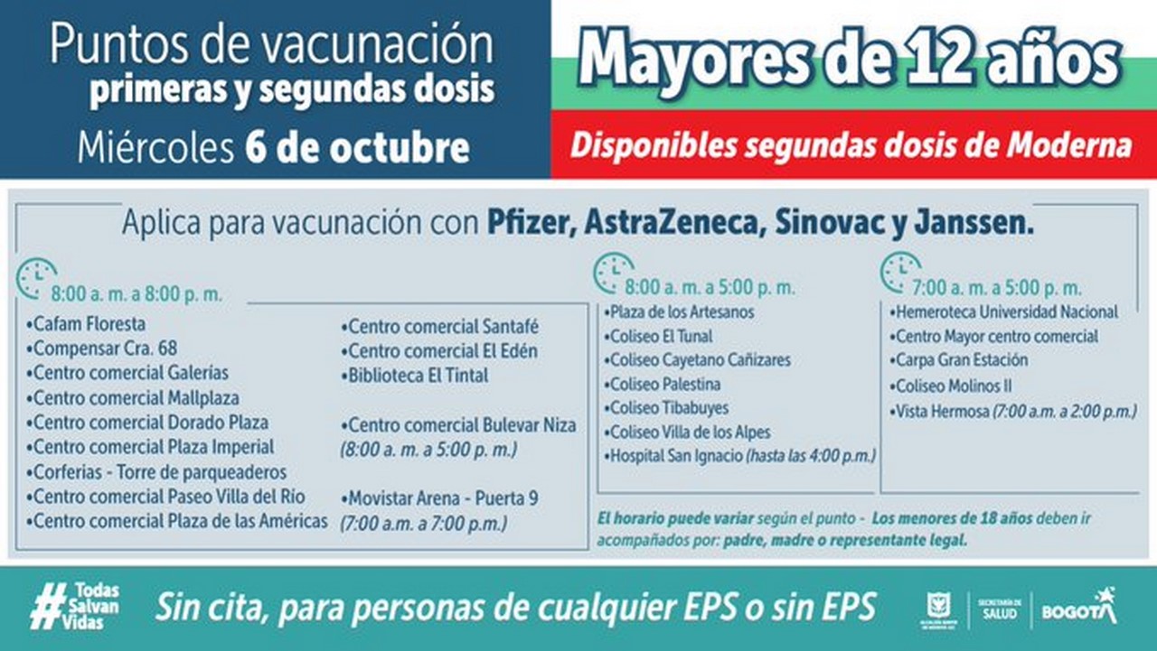 En Bogotá, segunda dosis de vacuna AstraZeneca se aplicará a los 28 días 4 puntos bogota covid vacuna