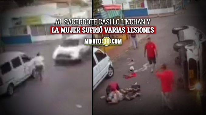 Sacerdote borracho atropelló a una mujer en Cúcuta Sacerdote borracho atropelló a una mujer en Cúcuta