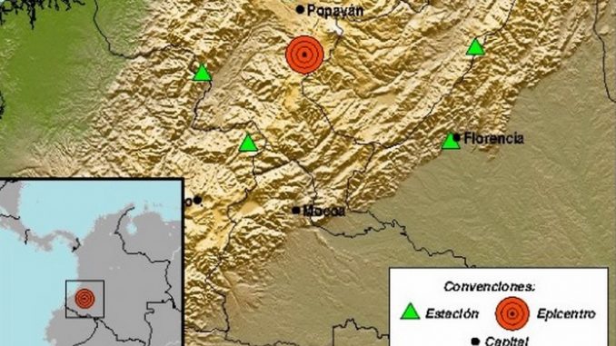 Un fuerte temblor se registró en Cauca, fue de 4.9 Un fuerte temblor se registró en Cauca, fue de 4.9