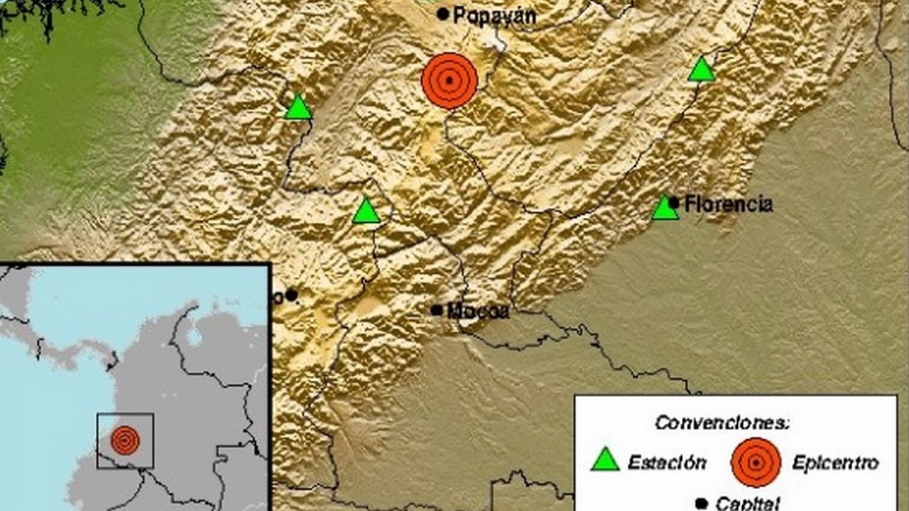Un fuerte temblor se registró en Cauca, fue de 4.9