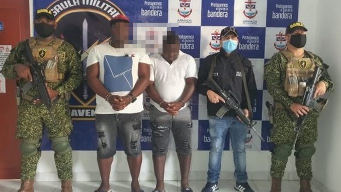 tres capturados