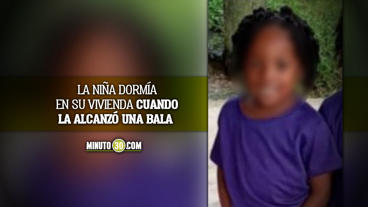 Niña de tan solo 4 añitos murió por una bala perdida
