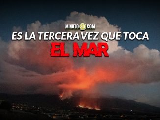 ¡Qué miedo! La lava llega de nuevo al mar en La Palma y obliga a confinar a sus habitantes 1 Volcán