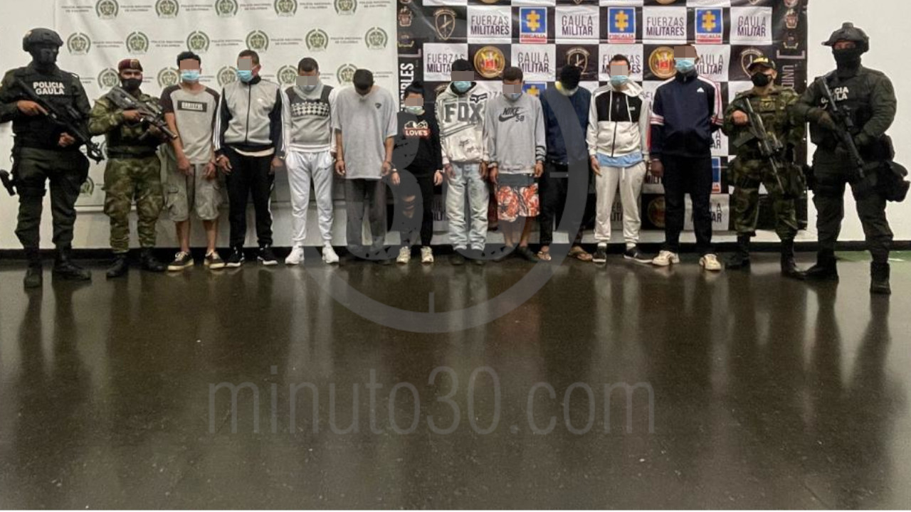 ¡Pa' la cárcel! 13 presuntos miembros de la banda 'El Ajizal' que estarían delinquiendo en Itagüí