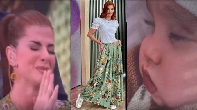 Carolina cruz llorando programa en vivo hijo menor