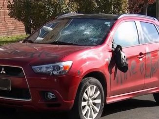 ¡Qué loca! Quiso vengarse por una infidelidad y terminó dañando el carro equivocado 1 carro