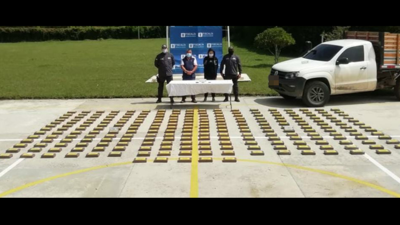 Cogieron a conductor con pacas de cocaína en Sonsón