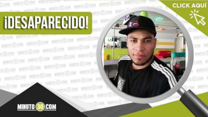Cristian Camilo Licona Molina de 25 años está desparecido