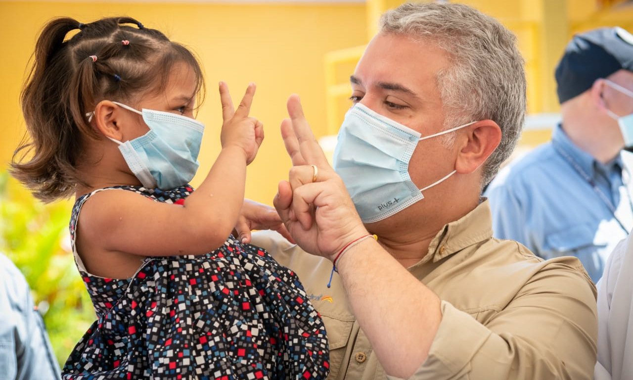 "El gesto más importante de paz lo dio Colombia al acoger a 1,8 millones de hermanos venezolanos", Presidente Duque