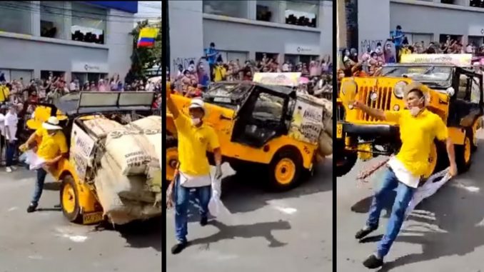 Fue atropellado por su propio carro durante las fiestas de Armenia