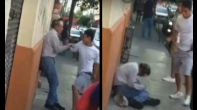 ¡Tan atrevidos! Unos 'pelados' se grabaron golpeando a un abuelito sin una aparente razón ¡Tan atrevidos! Unos 'pelados' se grabaron golpeando a un abuelito sin una aparente razón