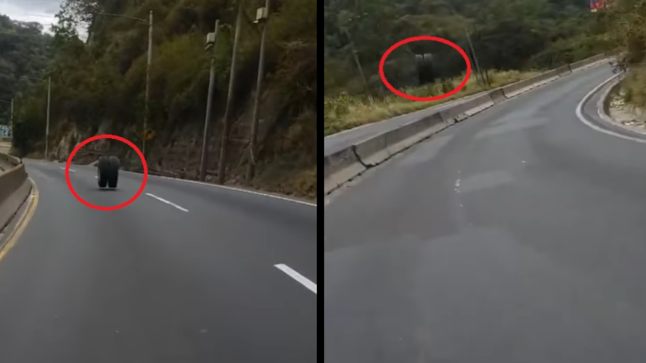 [Video] ¡Qué peligro! Motociclista grabó una llanta ‘loca’ en la vía