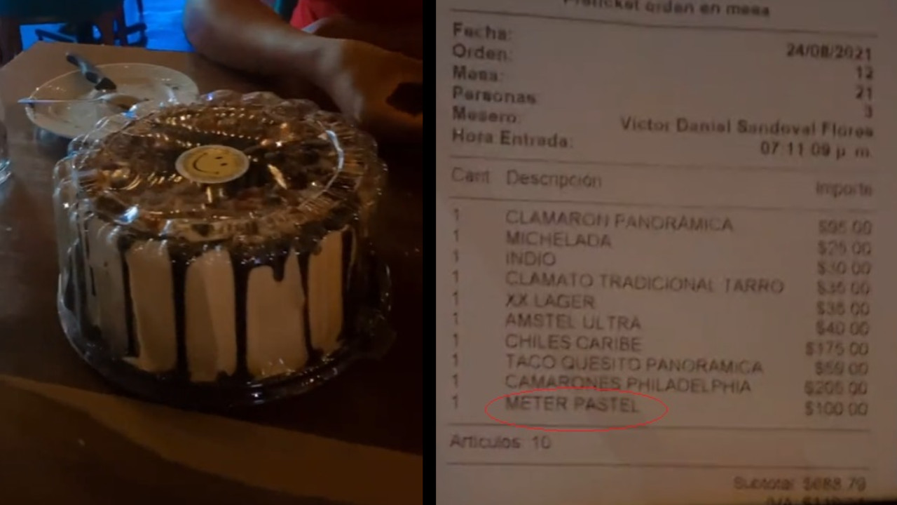 ¿Qué tal esto? ¡Abusivos! En un restaurante cobraron solo por guardar un pastel