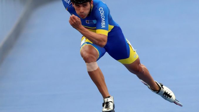 El colombiano Pedro Causil, en una fotografía de archivo. EFE/ Juan Ponce Valenzuela Mundial de Patinaje