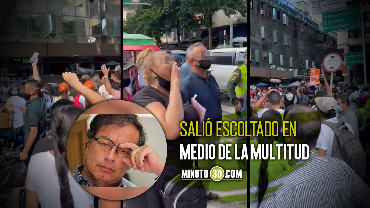 [Video] Abuchearon a Petro por El Hueco de Medellín