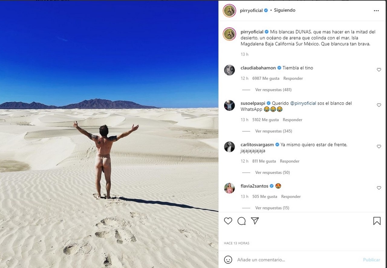 Qué es eso que le cuelga? Pirry posó de espaldas dejando sus nalgas  destapadas | Minuto30