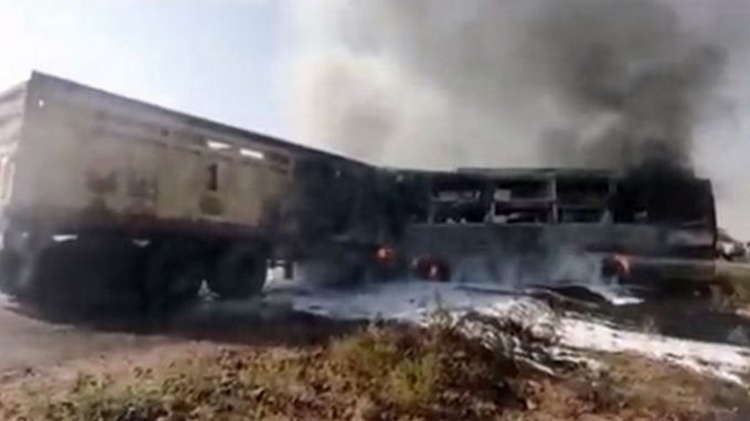 accidente camoion bus muertos