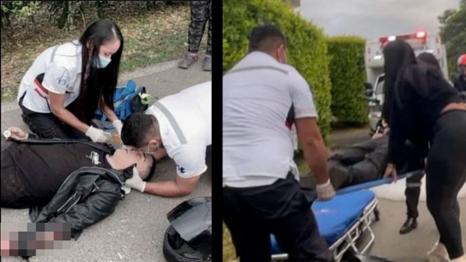 accidente influencer Llanogrande Rionegro moto 2021