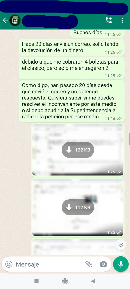 Fotos: El drama de los hinchas de Nacional que compraron boleta por internet, pero nunca se la entregaron 3 captura naciona 2