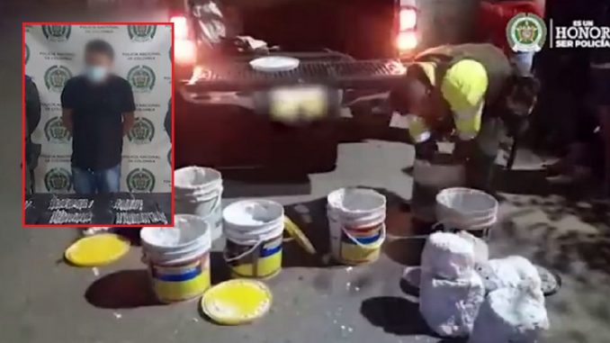 Lo pillaron en Yalí con marihuana en botes de pintura Lo pillaron en Yalí con marihuana en botes de pintura