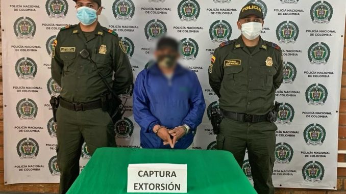 Capturado en Salgar cuando estaría extorsionando a alguien Capturado en Salgar cuando estaría extorsionando a alguien