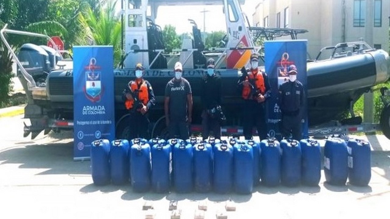 Incautaron cerca de 70 kilogramos de clorhidrato de cocaína en la Guajira