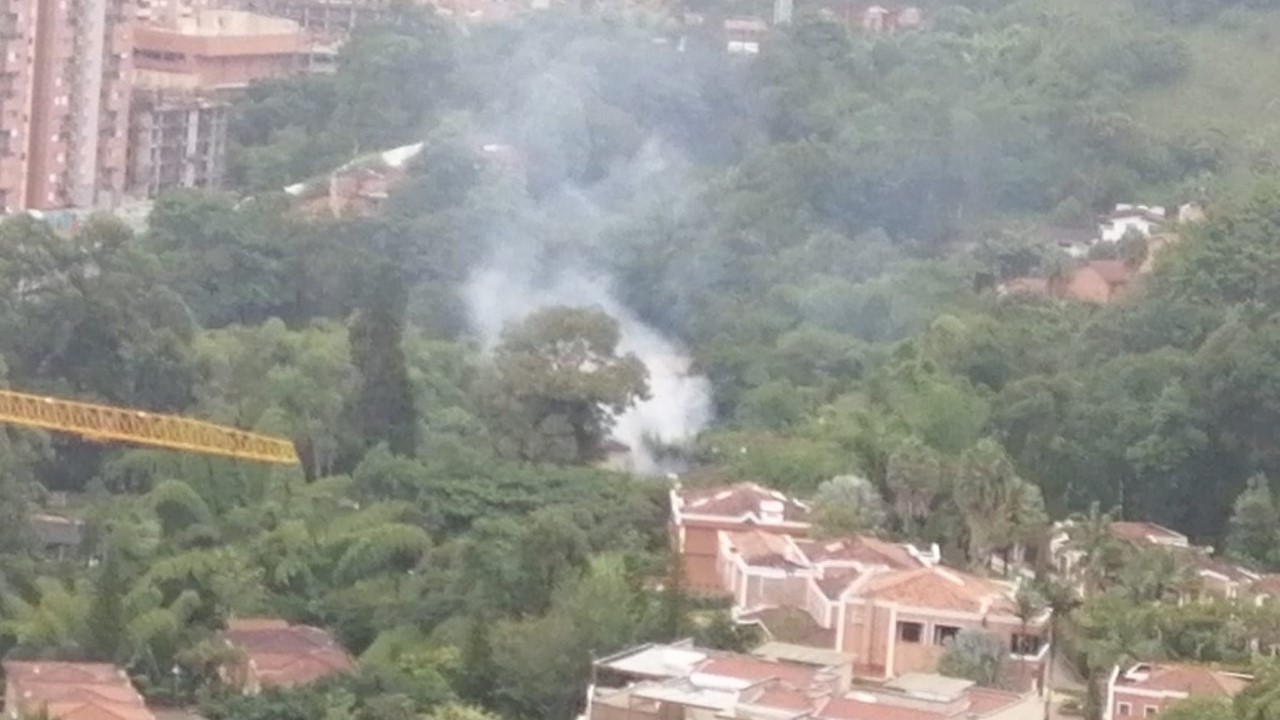 Incendio en la vereda Las Lomitas de Sabaneta Incendio en la vereda Las Lomitas de Sabaneta