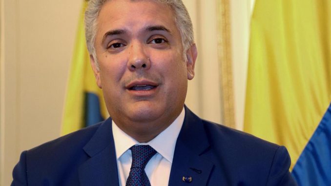 El presidente de Colombia, Iván Duque, el pasado miércoles, en una entrevista con Efe. EFE/José Manzaneque economía colombiana