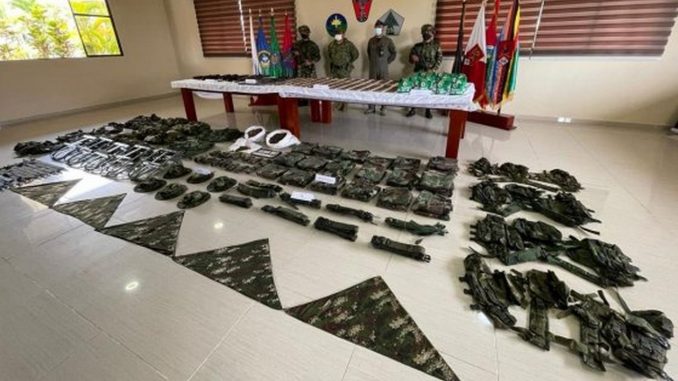 material de guerra clan del golfo choco