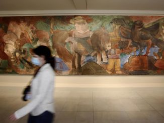 FOTOS: ¡Ya lo exhiben en el Museo de Antioquia! Mural de Fernando Botero que estuvo olvidado por años 1 mural botero