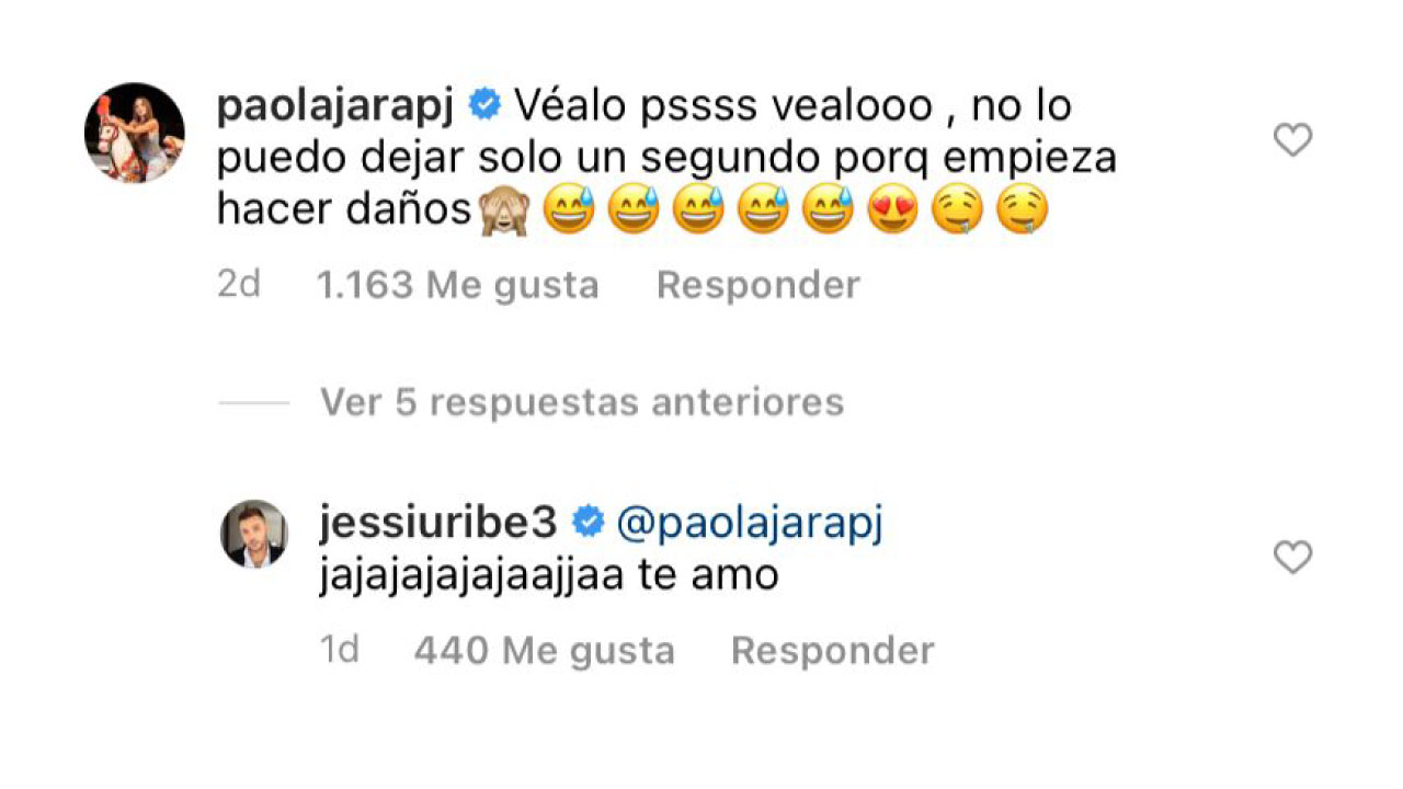 FOTO: ¡Regañado! Jessi Uribe se puso de picaron y Paola Jara marcó territorio 1 paola jara jessi uribe.jfif
