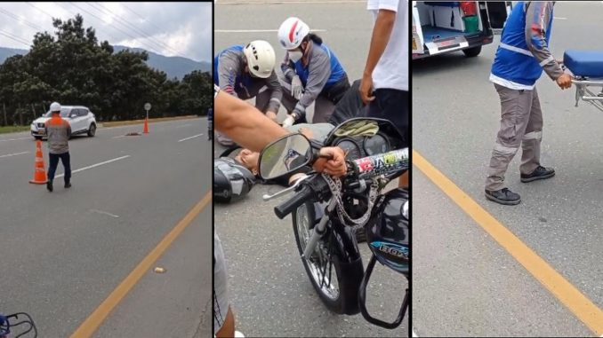 perrito barbosa accidente motociclista