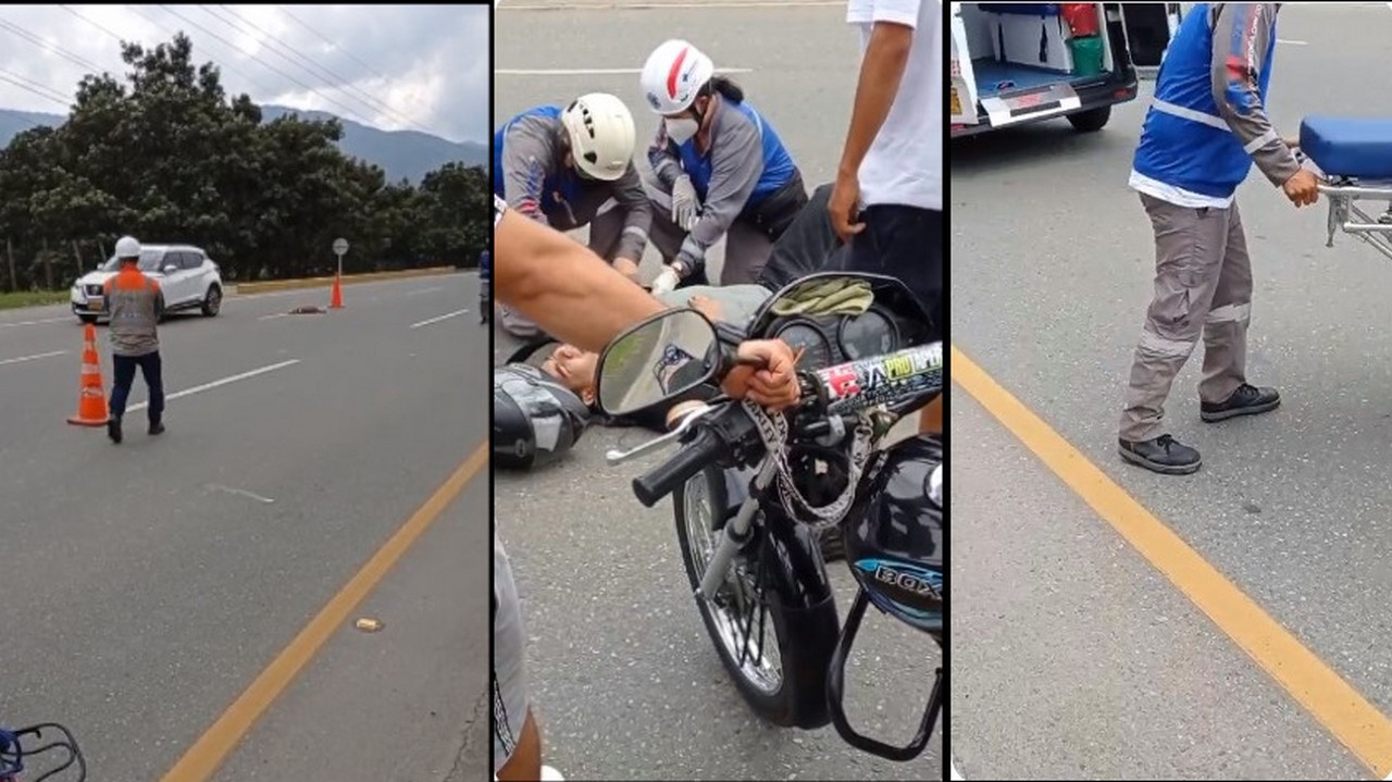 “Perro hace caer a motociclista”, reportan accidente en Barbosa