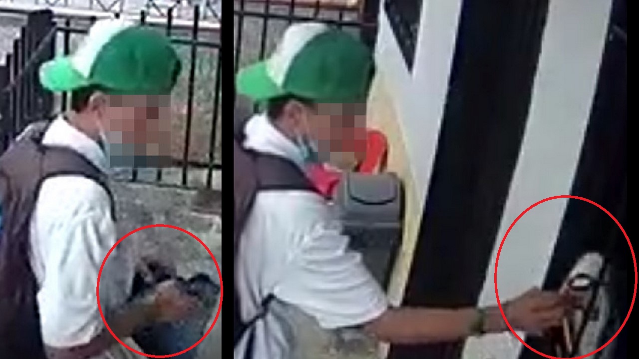 Video: ¿Es de los que seca la ropa afuera? Este se robó un jean y un par de zapatos en el Doce de Octubre