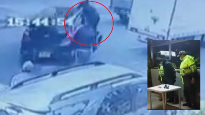 Se puso de 'rompevidrios' y terminó arrastrado por un carro Se puso de 'rompevidrios' y terminó arrastrado por un carro