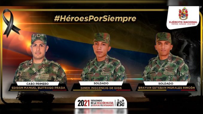 Estos son los militares que murieron en atentado en Casanare Estos son los militares que murieron en atentado en Casanare