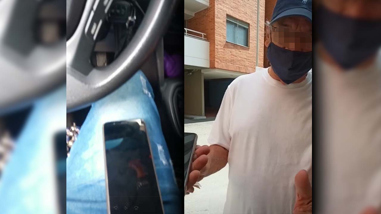 [Video] ¡Lección de honradez! Taxista de Medellín devolvió un celular que dejaron olvidado en su carro