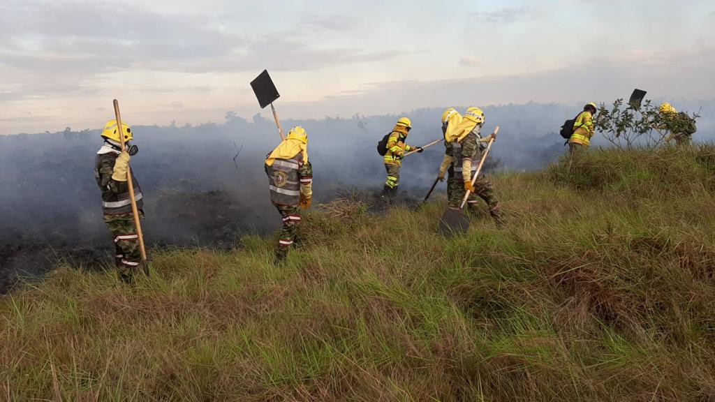 Hace tres días intentan controlar un incendio en el Parque Nacional Natural El Tuparro 2 1 15