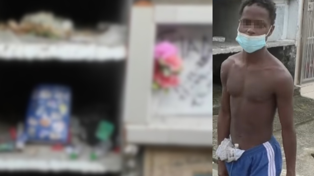 Joven duerme en el cementerio de Quibdó y su madre angustiada suplica ayuda para poder sacarlo de allí