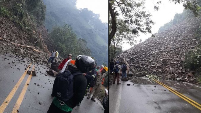 Reportan derrumbe en la vía hacia el Suroeste a la altura de Amagá Reportan derrumbe en la vía hacia el Suroeste a la altura de Amagá