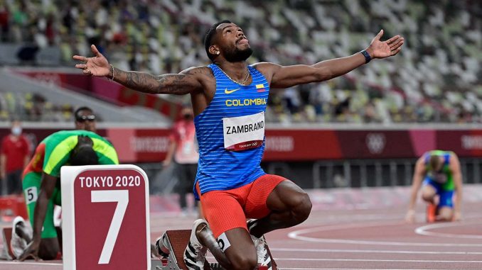 El Comité Olímpico Colombiano galardonó a Zambrano como el atleta del año El Comité Olímpico Colombiano galardonó a Zambrano como el atleta del año
