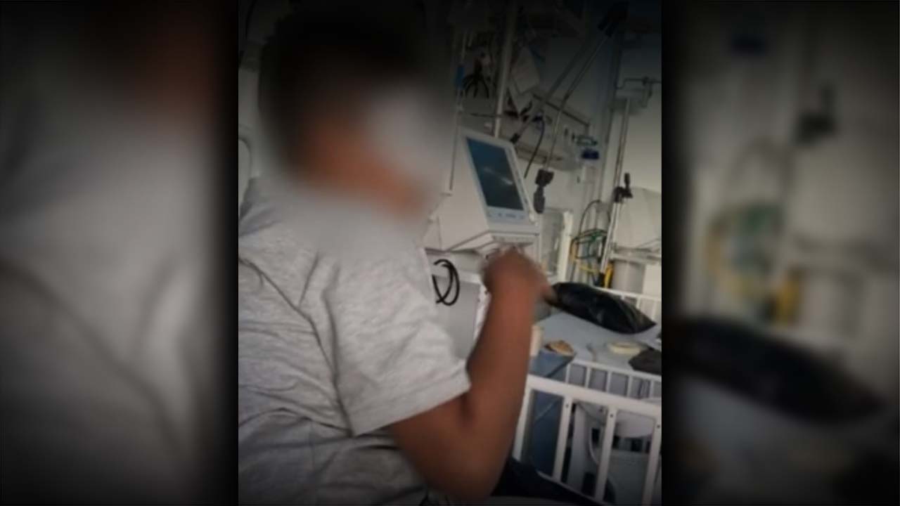 El volador ya había explotado, pero quedó con residuos de pólvora