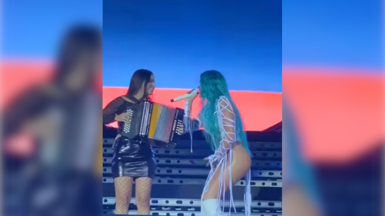 [Video] 'La Bichota' cantó un 'vallenatazo' en su concierto en Medellín