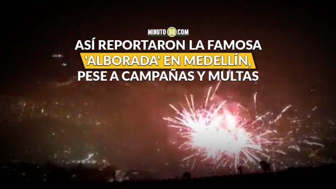 Paisas siguen recibiendo diciembre con pólvora Paisas siguen recibiendo diciembre con pólvora