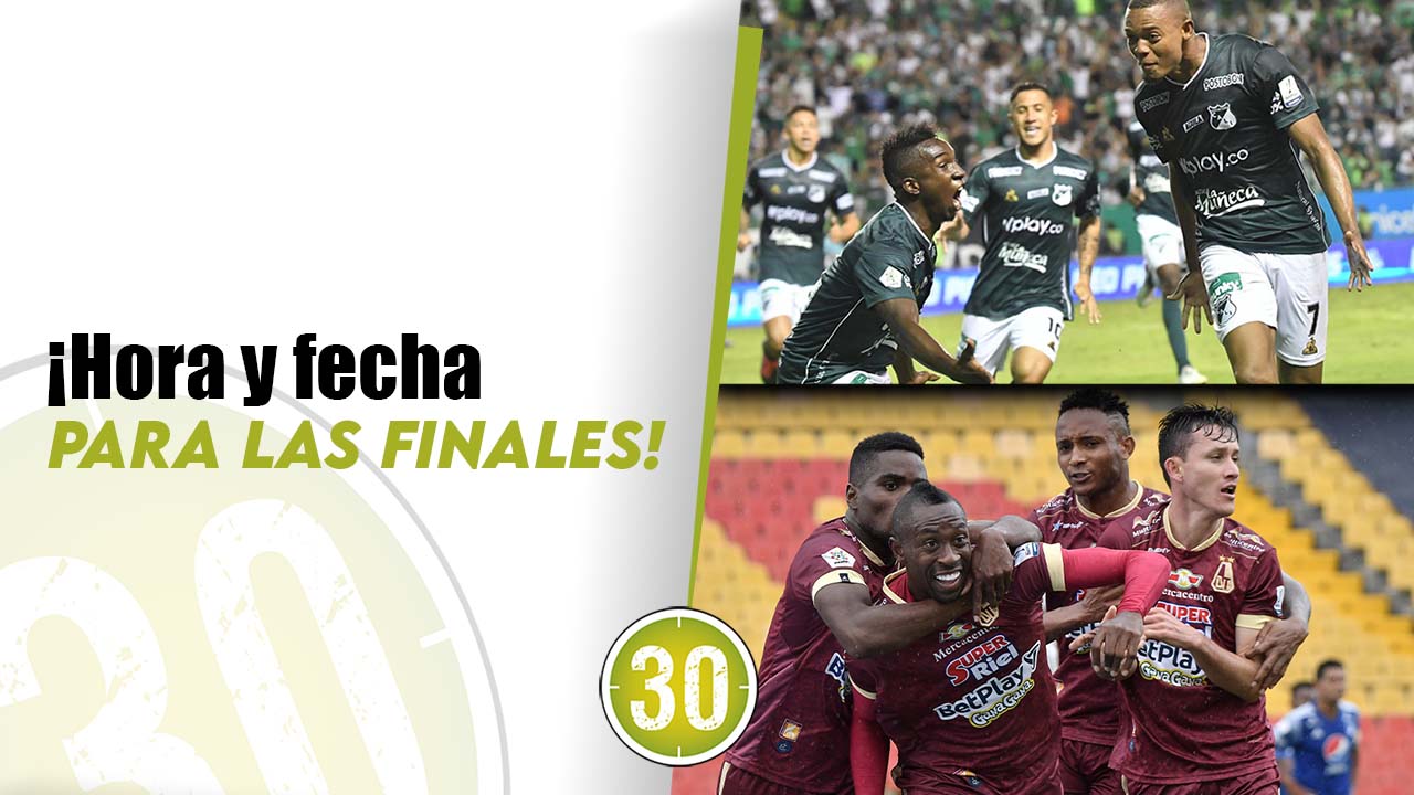 Hora y fecha para el ida y vuelta de la final Cali vs Tolima
