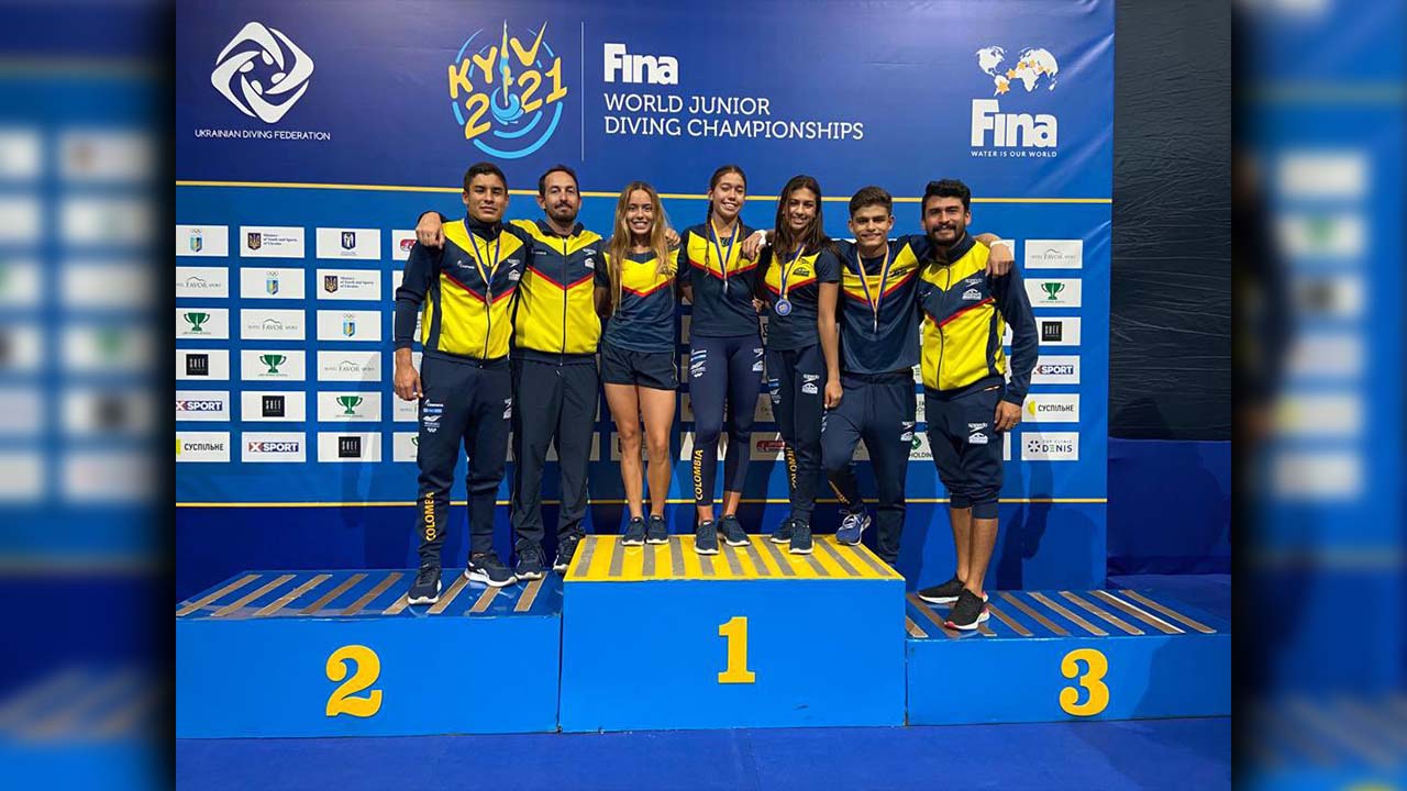 Tres medallas de plata y un bronce para Colombia en el Mundial de Clavados