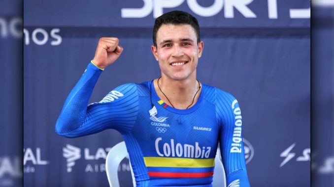 Víctor Ocampos da el oro para Colombia en contrarreloj masculina Víctor Ocampos da el oro para Colombia en contrarreloj masculina
